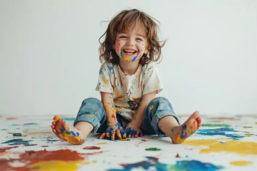 Kids paint